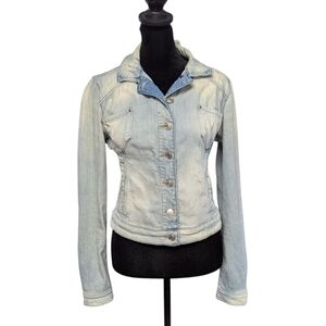 Guess Los Angeles Distressed Vintage Jean Denim Jacket